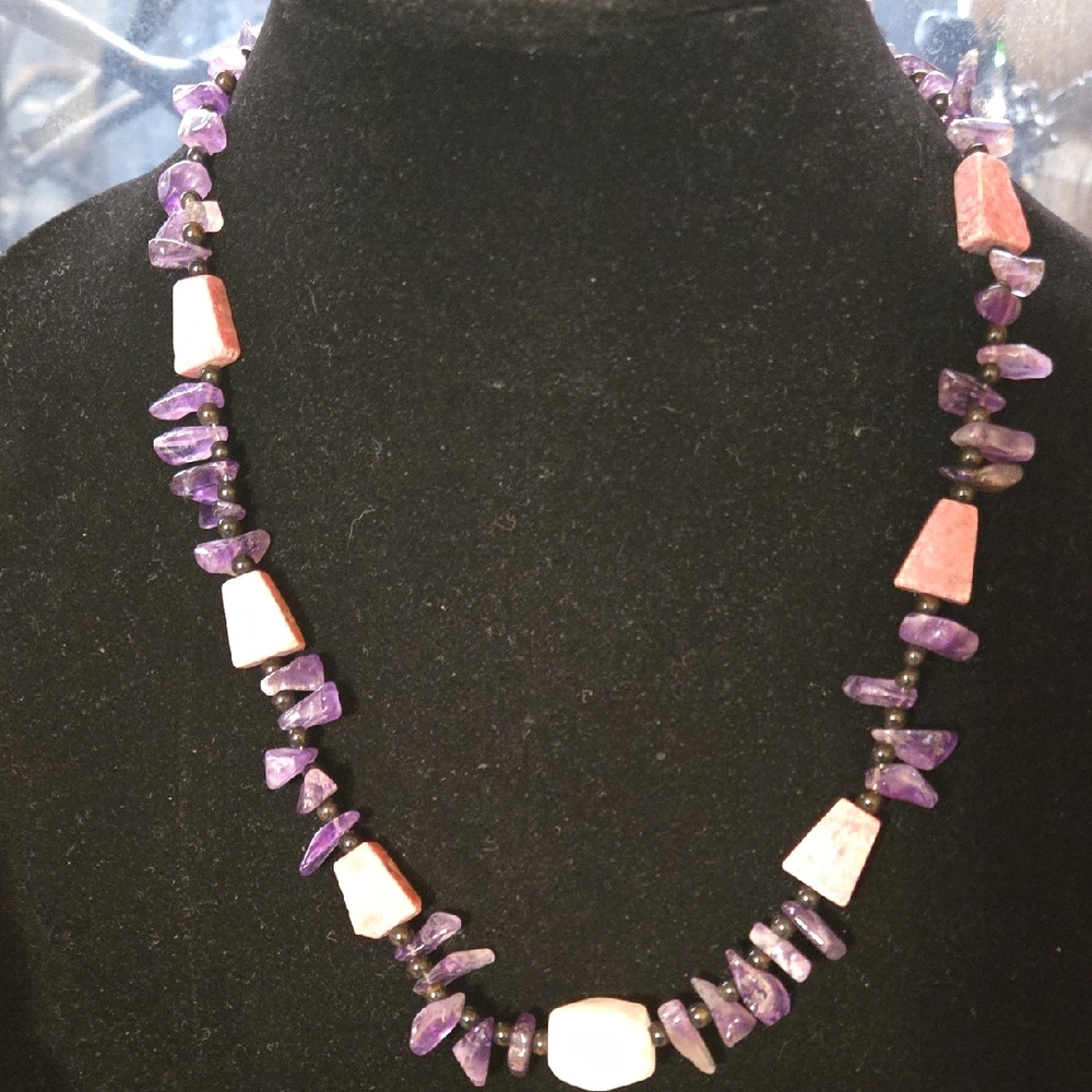 Amethyst and Agate Necklace